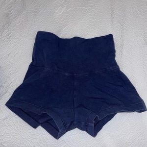 SOLOW Girls Navy Mini Short. Can be folded over.
